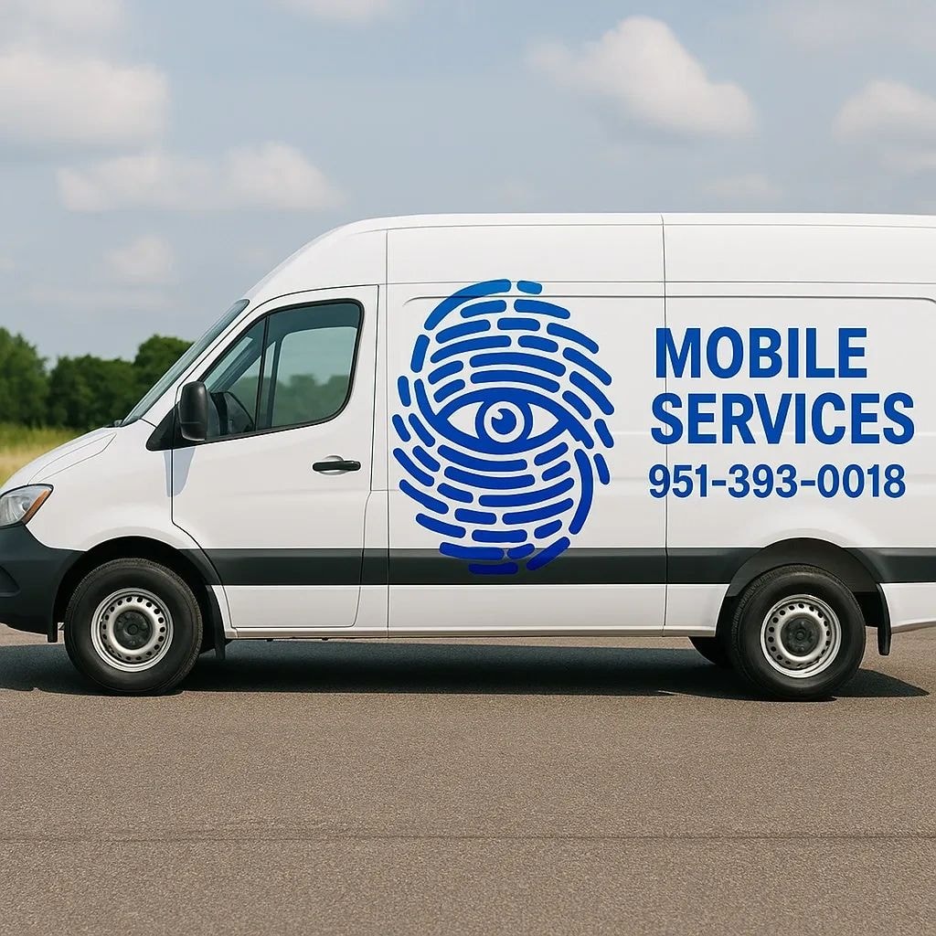 Mobile fingerprinting service van